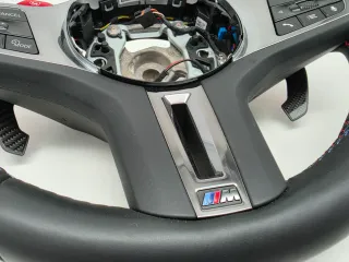 BMW G30 G05 G06 G11 M Power Steeringwhell Sportlenkrad Leder Paddels red  Vibro - Bild 3