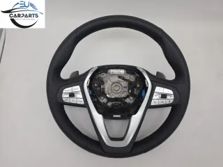 BMW X4 X3 G01 + LCI G02 + LCI Sportlenkrad Leder Schaltwippen mit Vibration - Bild 1