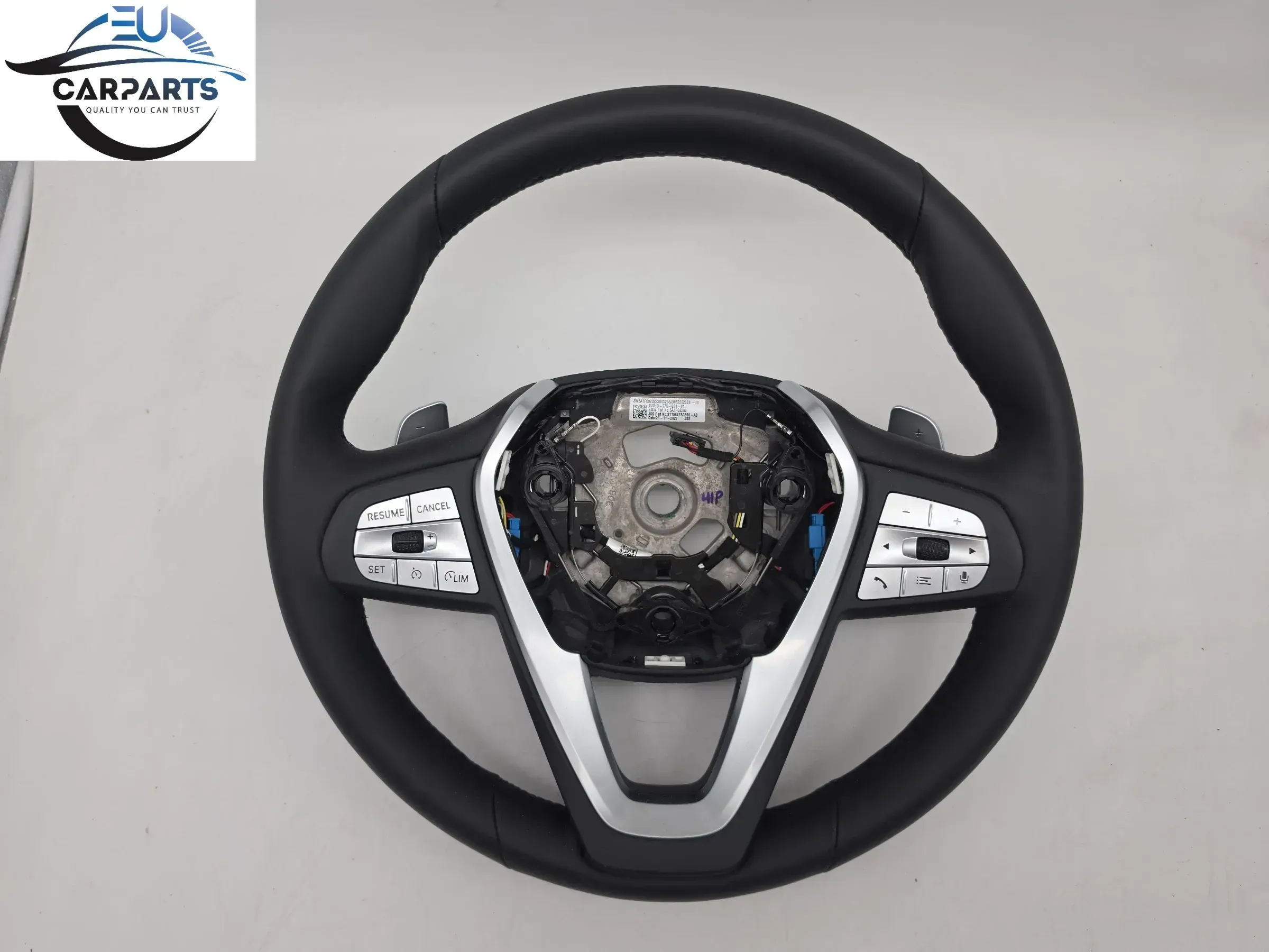 BMW X4 X3 G01 + LCI G02 + LCI Sportlenkrad Leder Schaltwippen mit Vibration - Bild 1