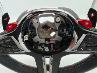 BMW G30 G05 G06 G11 M Power Steeringwhell Sportlenkrad Leder Paddels red  Vibro - Bild 6