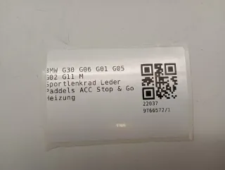 BMW G30 G01 G05 G02 G06 M Sportlenkrad Leder Paddels ACC Stop & Go 8094542 - Bild 10