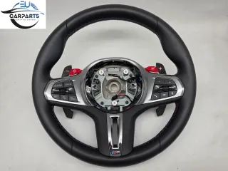 BMW G30 G05 G06 G11 M Power Steeringwhell Sportlenkrad Leder Paddels red  Vibro - Bild 1