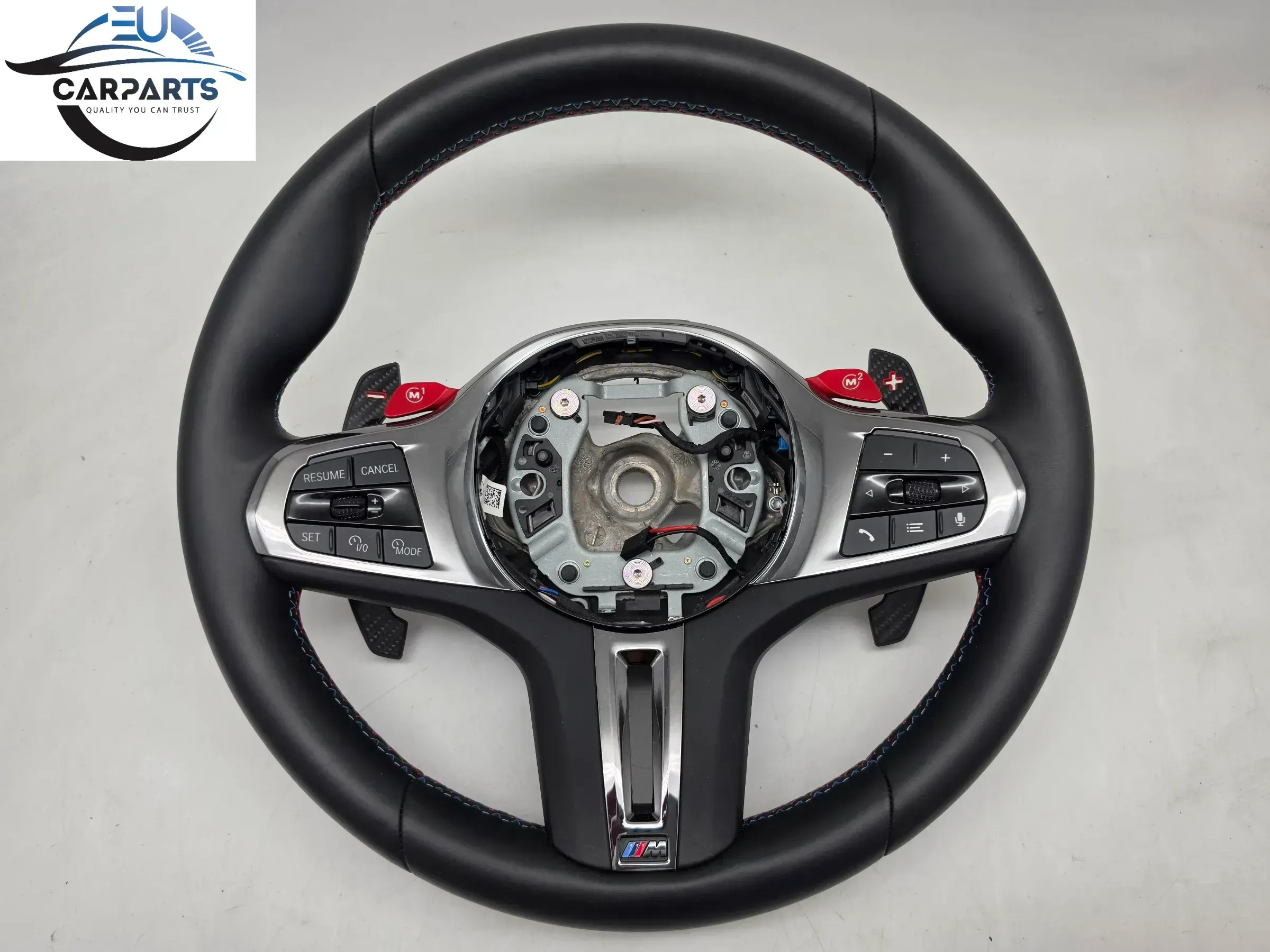 BMW G30 G05 G06 G11 M Power Steeringwhell Sportlenkrad Leder Paddels red  Vibro - Bild 1