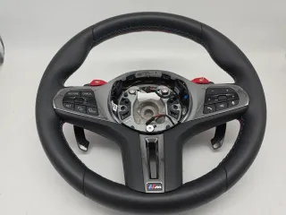 BMW G30 G05 G06 G11 M Power Steeringwhell Sportlenkrad Leder Paddels red  Vibro - Bild 2