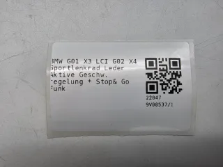BMW G01 X3 LCI G02 X4 Sportlenkrad Leder Aktive Geschw. regelung + Stop& Go Funk - Bild 7