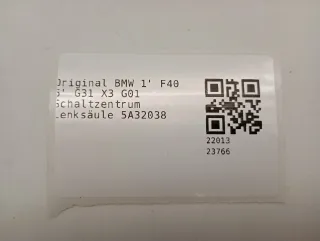 Original BMW 1' F40 5' G31 X3 G01 Schaltzentrum Lenksäule 5A32038 - Bild 8