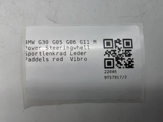 BMW G30 G05 G06 G11 M Power Steeringwhell Sportlenkrad Leder Paddels red  Vibro - Bild 8