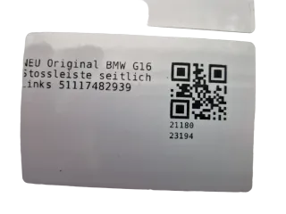 NEU Original BMW G16 Stossleiste seitlich Links 51117482939 - Bild 6